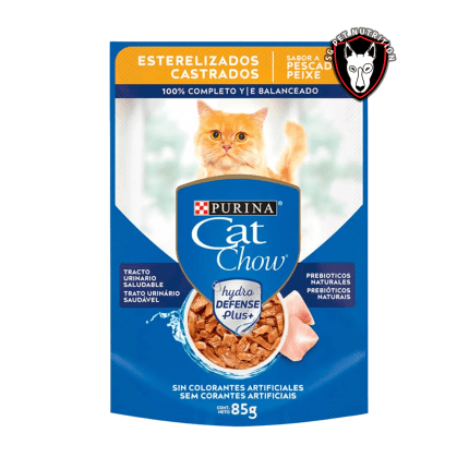 CAT CHOW POUCH ESTERILIZADO (PESCADO) 85 GR