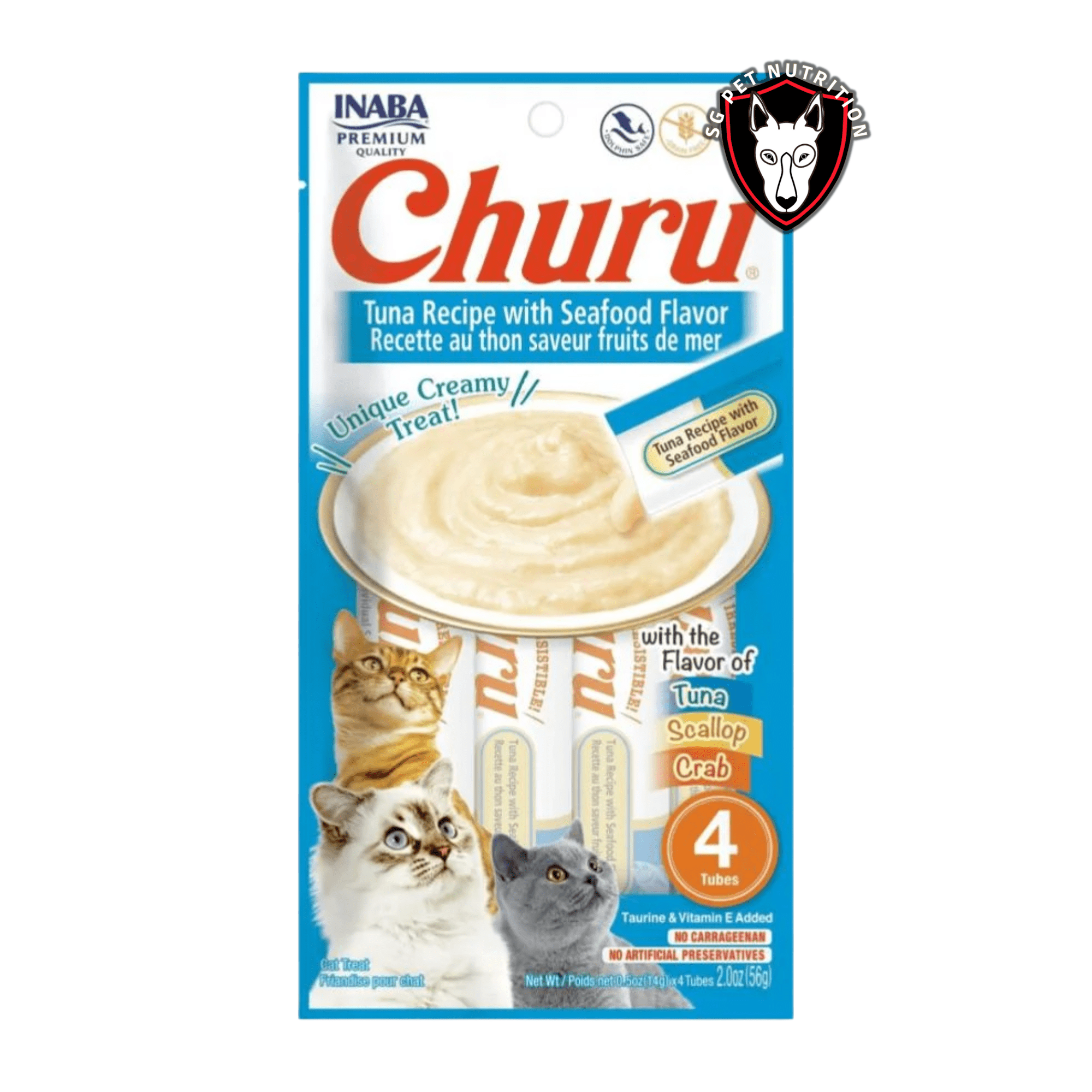 Churu Sabor Atún con Sabores Marinos 56 Gr (4 unidades 14 gr)