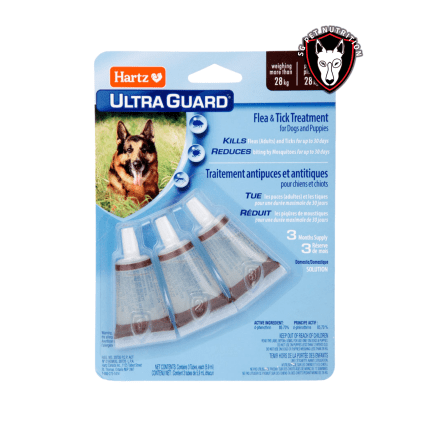 HARTZ ULTRAGUARD DOG 28 A MAS (3 PIPETAS)