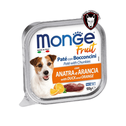 Monge Fruit Canino Pato y Naranja 100gr