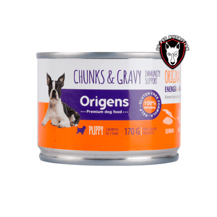 Origens Perro Cachorro Pollo, Quinua, Algas y Calabaza 170 gr